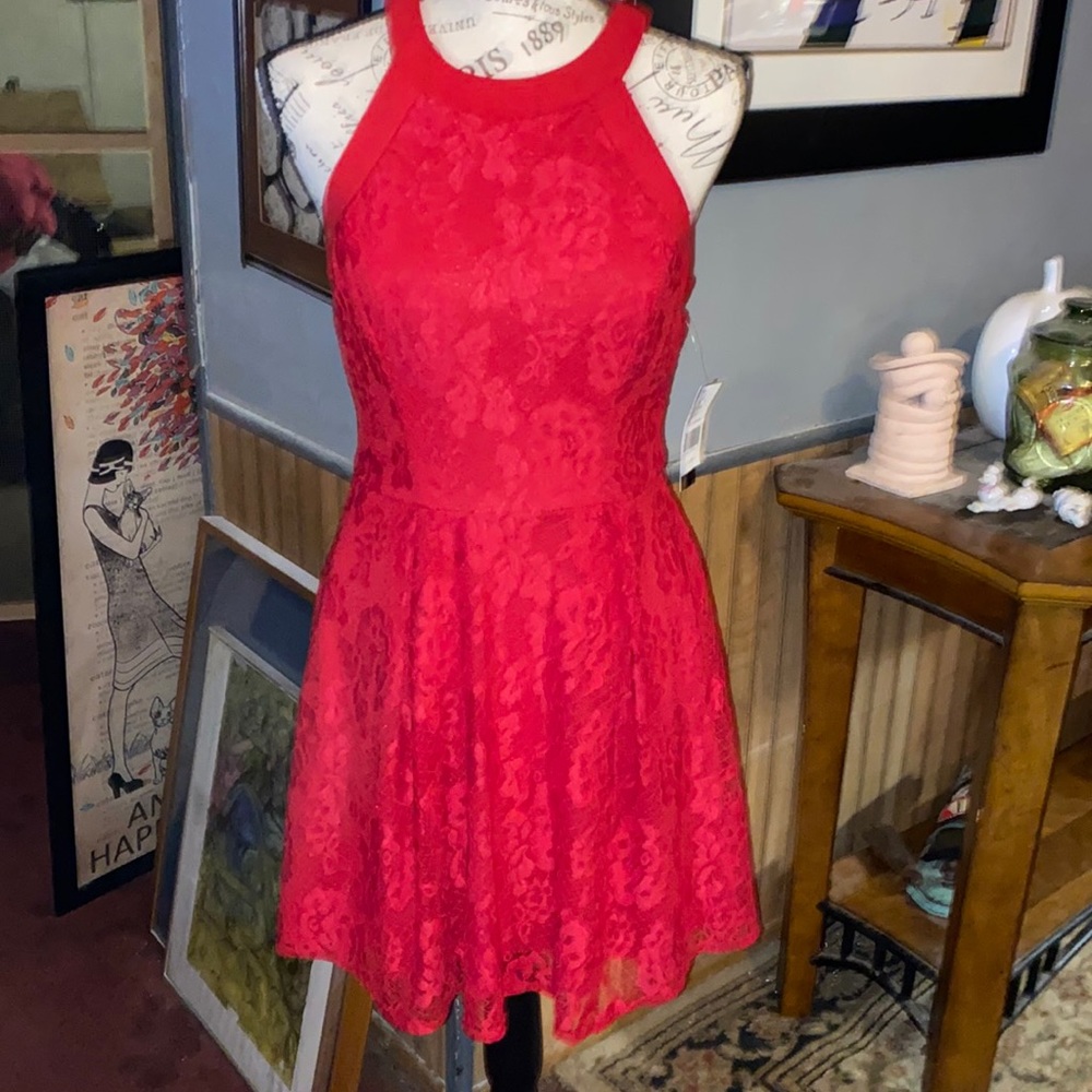 Speechless red lace dress
